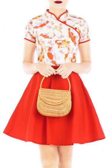 Prosperity Koi Cheongsam